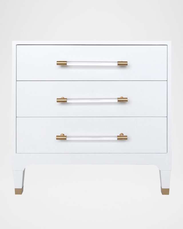 Amber 3-Drawer Side Table